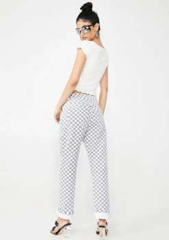 Momokrom Bottoms Checkered Skinny Jeans