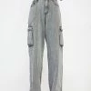 Momokrom High Rise Baggy Boyfriend Jeans With Chain Detail 2 Momokrom High Rise Baggy Boyfriend Jeans With Chain Detail
