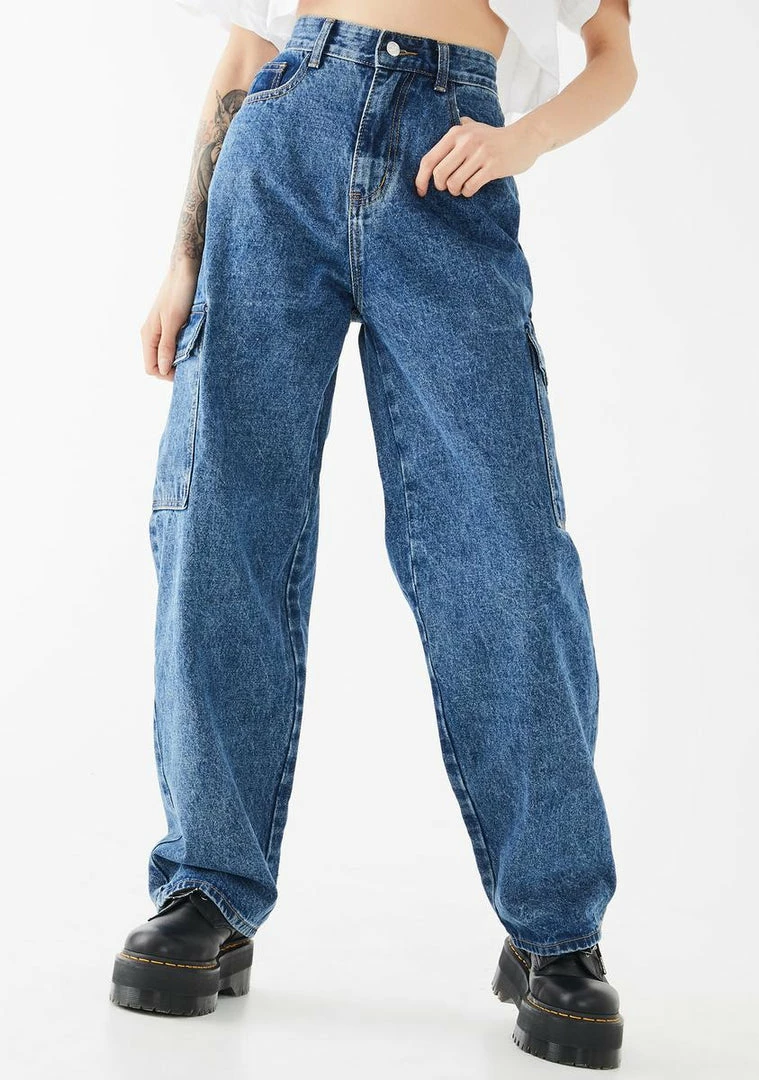 Momokrom Baggy Pocket Mom Jeans Bottoms 3 Momokrom Baggy Pocket Mom Jeans Bottoms