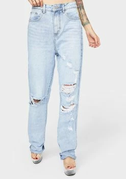 Momokrom Light Wash Baggy Jeans
