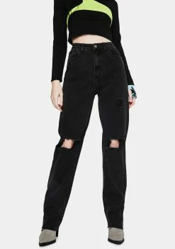 Momokrom Shop 37 Momokrom Black Distressed Long Jeans