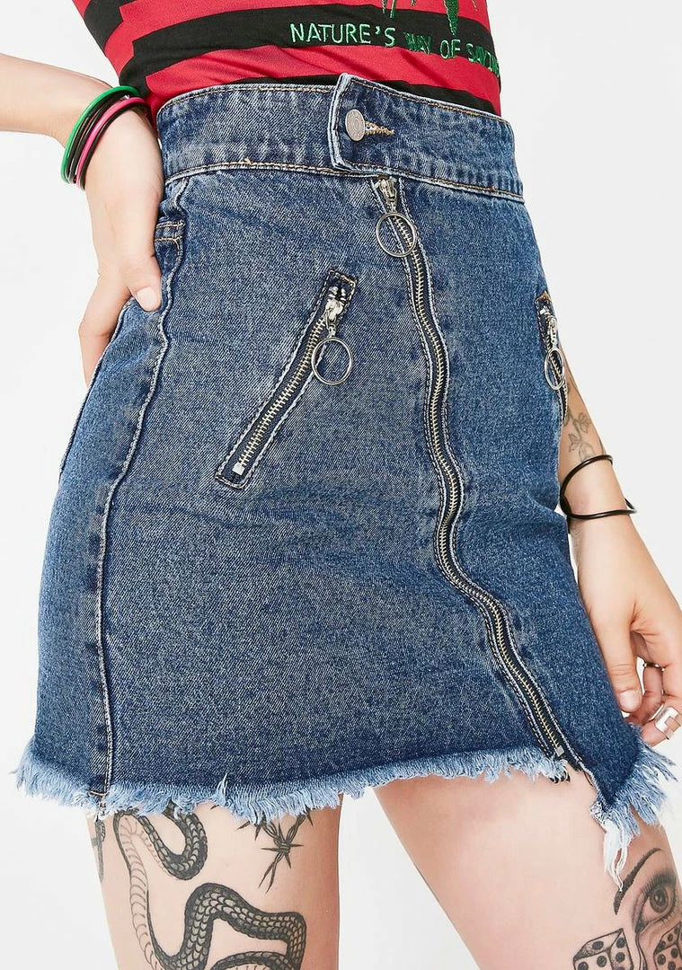 Momokrom Bottoms Ring Zip Skirt 3 Momokrom Bottoms Ring Zip Skirt