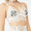 Momokrom Sheer White Lace Bralette