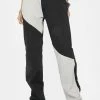 Momokrom Color Block Mid Rise Wide Leg Jeans