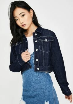 Momokrom Dark Wash Denim Jacket Outerwear