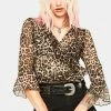 Momokrom Tops Leopard Ruffle Wrap Top 2 Momokrom Tops Leopard Ruffle Wrap Top