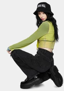 Momokrom Bottoms Tall Washed Black Extreme Distressed Jeans