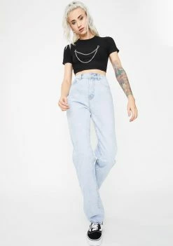 Momokrom Bottoms Straight Leg Slim Denim Jeans