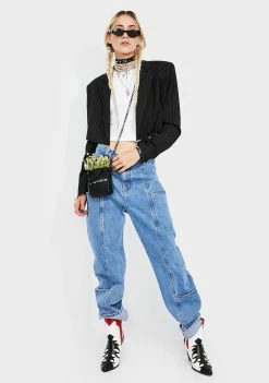 Momokrom Light Wash Wide Leg Jeans