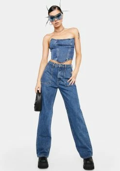 Momokrom High Rise Baggy Jeans
