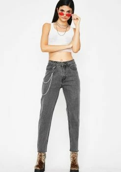 Momokrom Distressed Back Boyfriend Jeans