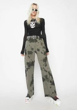 Momokrom Grey Tie Dye High Waist Jeans