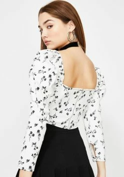 Momokrom Flower Puff Crop Top 9 Momokrom Flower Puff Crop Top