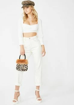 Momokrom White Cuff Bustier Crop Top Tops 8 Momokrom White Cuff Bustier Crop Top Tops