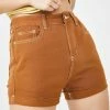 Momokrom Bottoms Camel Cuff Denim Shorts