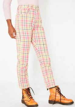 Momokrom Bottoms Plaid Cropped Jeans 8 Momokrom Bottoms Plaid Cropped Jeans