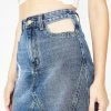 Momokrom Cut Out Pocket Denim Skirt