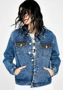 Momokrom Two Tone Denim Jacket Outerwear