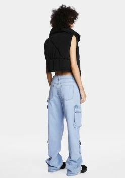 Momokrom Mid Rise Baggy Cargo Jeans