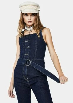 Momokrom Jumpsuits & Rompers Groovy Denim Jumpsuit