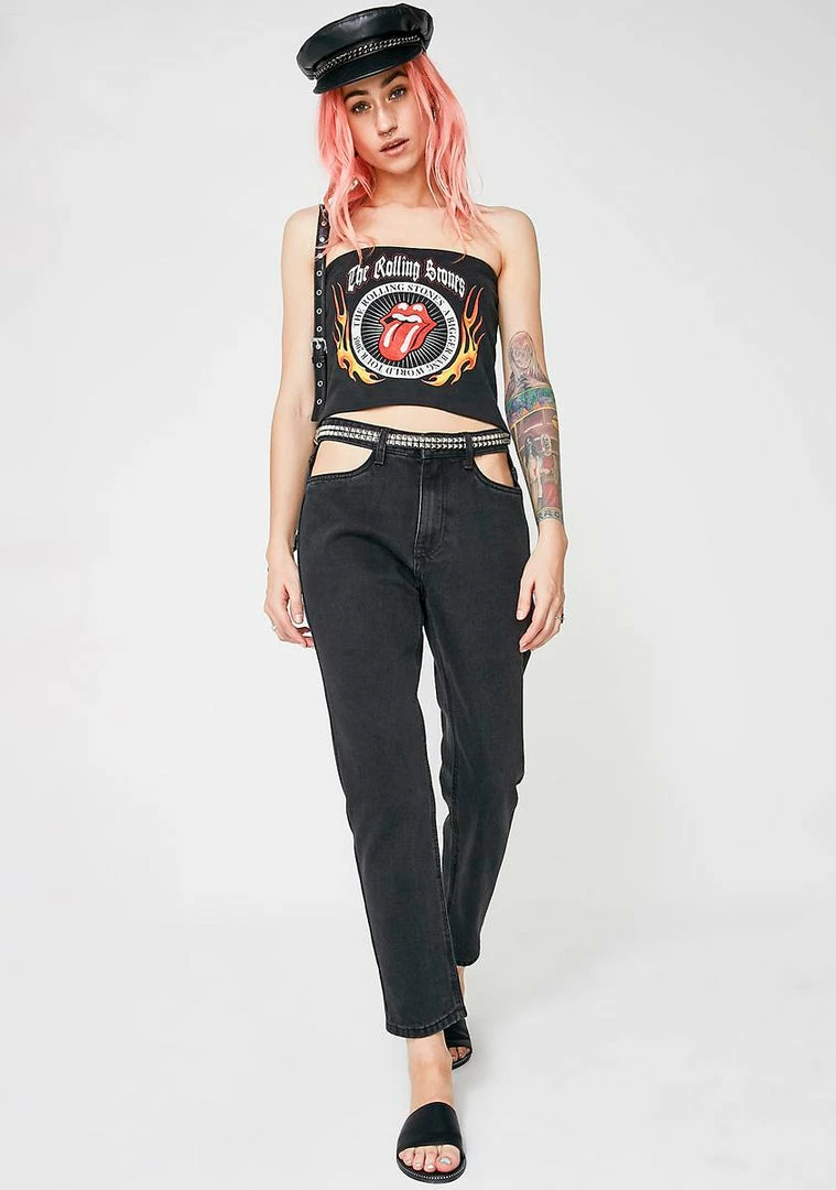 Momokrom Cut Out Pocket Jeans Bottoms 7 Momokrom Cut Out Pocket Jeans Bottoms