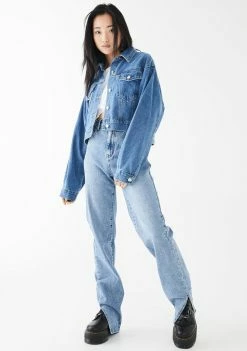 Momokrom Blue Balloon Sleeve Denim Jacket 8 Momokrom Blue Balloon Sleeve Denim Jacket