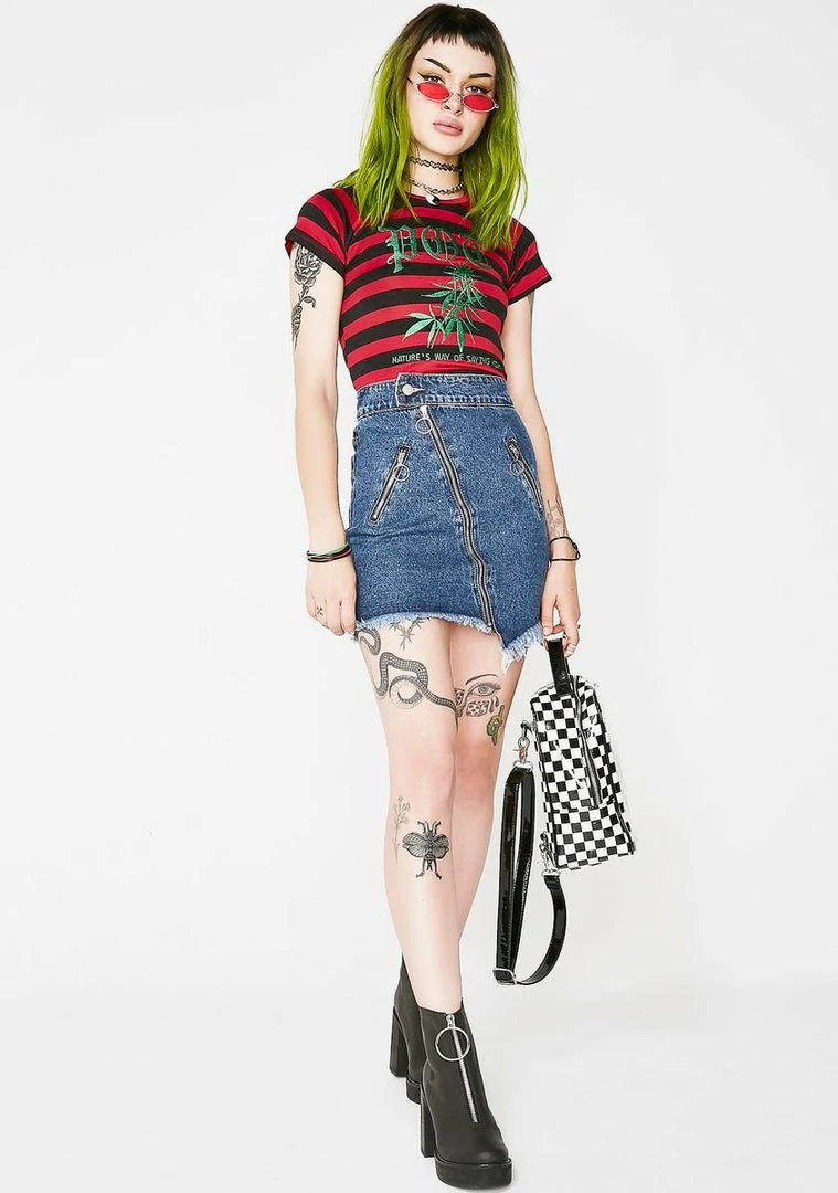 Momokrom Bottoms Ring Zip Skirt 7 Momokrom Bottoms Ring Zip Skirt